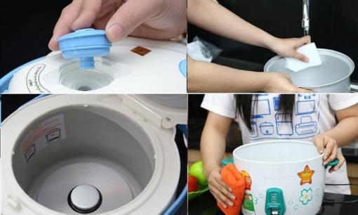 Khi vệ sinh nồi cơm điện, bạn chỉ cần lau chỗ này, cả nhà tiết kiệm cả đống tiền