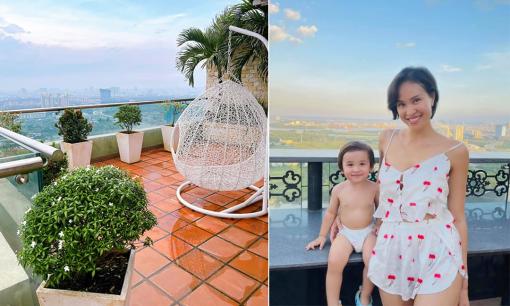 Khám phá khu vườn nhỏ trên sân thượng nhà MC Phương Mai