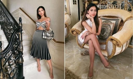 Ở nhà ngày dịch, Tiên Nguyễn lên đồ sang chảnh 'sống ảo' trong biệt thự