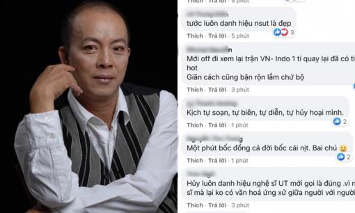 Chưa hài lòng khi NS Đức Hải miễn nhiệm chức Phó hiệu trưởng, cư dân mạng yêu cầu tước luôn danh hiệu NSƯT