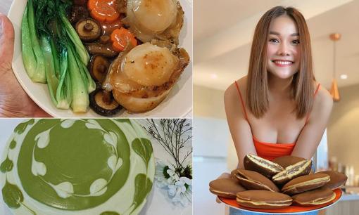 Siêu mẫu Thanh Hằng chăm chỉ vào bếp, nấu món ngon cho bạn bè làm 'chuột bạch'