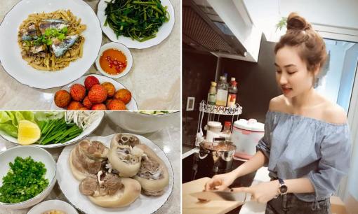 Với kinh nghiệm làm giúp việc, Ngân Khánh khoe loạt món ngon tự nấu chẳng kém ngoài tiệm 