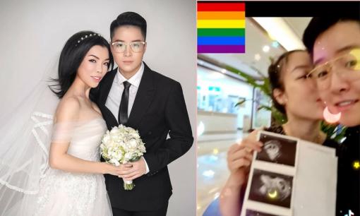 Vợ đại gia của 'nam thần chuyển giới' Tú Lơ Khơ đang mang bầu