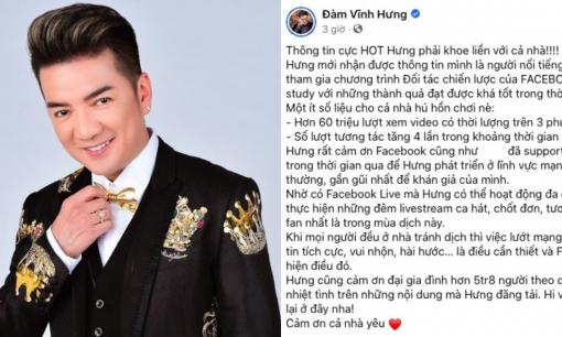 Đàm Vĩnh Hưng khoe là nghệ sĩ đầu tiên kết hợp với Facebook, sẽ thành 'Ông hoàng MXH' trong tương lai? 