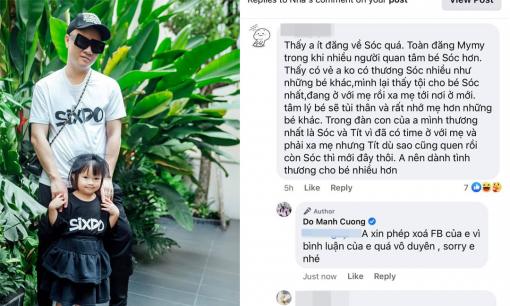 NTK Đỗ Mạnh Cường lên tiếng khi bị cho là phân biệt đối xử với bé Sóc