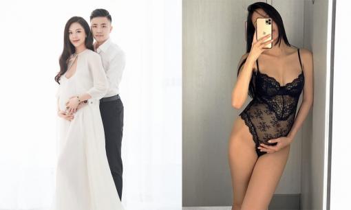 Đang bầu bí ở tuần 25 với chồng CEO, hot girl Vũ Ngọc Châm vẫn khoe ảnh cực 'bốc lửa'