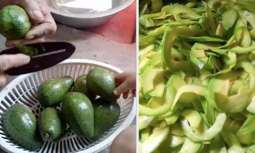 Cô gái khoe món ăn siêu độc lạ làm từ quả bơ còn xanh mà chẳng ai nghĩ có thể ăn được