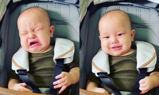 Con trai út Hà Hồ được phong là 'thánh lật mặt' vì thay đổi biểu cảm khóc cười chỉ trong một giây