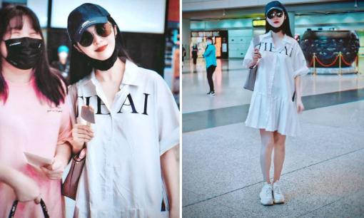 Phạm Băng Băng mê mặc đồ rộng, vô tư ăn kem dù trước đó nhiều lần bị đồn bầu bí vì phát tướng