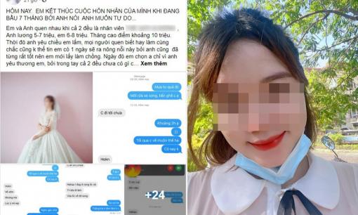 Vợ bầu 7 tháng tố chồng ngoại tình, gã đàn ông bội bạc thản nhiên nói: 'Tính cả thèm chóng chán, biết mà không sửa được'