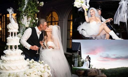 Gwen Stefani tái hôn ở tuổi 51 với đám cưới trong giấc mơ của mọi thiếu nữ, chuyện tình từ đối thủ đến bạn đời khiến nhiều người ghen tị 