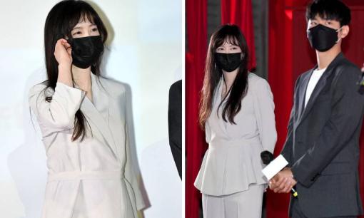 Giảm 14kg hậu ly hôn vậy mà 'nàng Cỏ' Goo Hye lại để lộ vòng 2 to như đang mang bầu