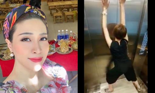 Pha Lê bị chồng Hàn Quốc quay lén clip say bí tỉ, 'quẩy banh nóc' trong thang máy