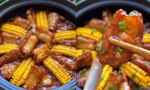 Sườn om ngô, món ăn ngon dễ làm, đảm bảo cả nhà khen xuýt xoa 