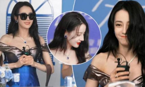 'Mỹ nhân Tân Cương' Địch Lệ Nhiệt Ba gây khó hiểu khi đeo kính đen, dùng tóc che nửa khuôn mặt  