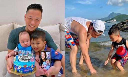 Hồ Hạnh Nhi đi quay phim ở đại lục, ông xã ở nhà '1 nách 2 con' vừa làm bố vừa làm mẹ cực khéo 