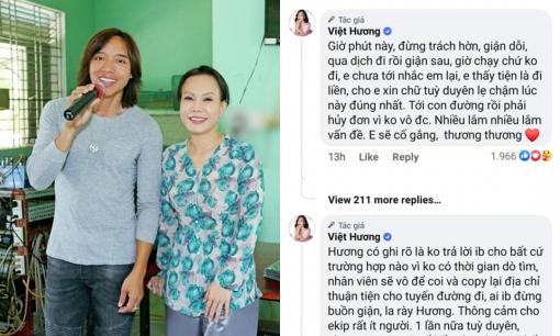 Việt Hương lên tiếng khi liên tục bị trách móc 'xin mãi mà chưa thấy đồ tiếp tế'