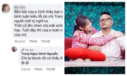 Lương Minh Trang lại tiết lộ bị chồng cũ chặn facebook sau những lời tốt đẹp, Vinh Râu phản ứng như một trò đùa