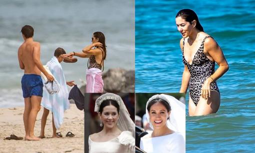 Công nương Mary của Đan Mạch hẹn hò cùng Hoàng tử Frederik bên bãi biển, cùng là 'Lọ Lem ngoại quốc' nhưng có cái kết khác xa Meghan 