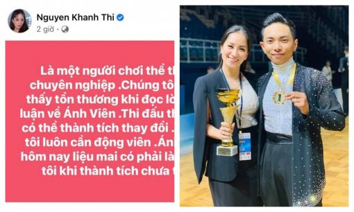 Khánh Thi bức xúc vì VĐV Ánh Viên bị mỉa mai khi thành tích tụt dốc tại Olympic