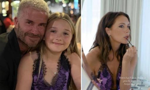 Tiểu thư nhà Becks gây tranh cãi khi mượn váy 54 triệu của mẹ để 'đỏm dáng'