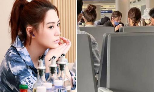 Tình cờ bị bắt gặp ở sân bay, Chung Hân Đồng để lộ khoảnh khắc kém duyên khi vô tư xì mũi 