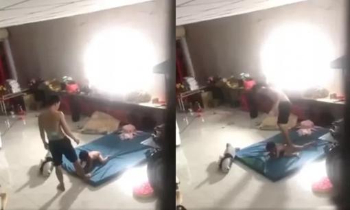 Phẫn nộ cha đánh đập, dẫm đạp con 4 tuổi dã man trước mặt vợ ở Bình Dương