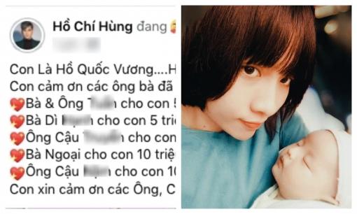 Hồ Gia Hùng (nhóm HKT)  khoe cận mặt con trai mới sinh và công bố số tiền lì xì khủng mà quý tử nhận được 