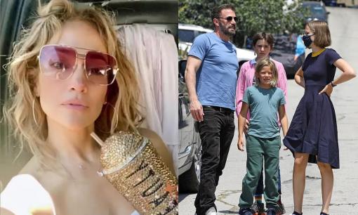 Tài tử 'Batman' không ở bên Jennifer Lopez, dành trọn ngày sinh nhật bên 3 người con riêng 