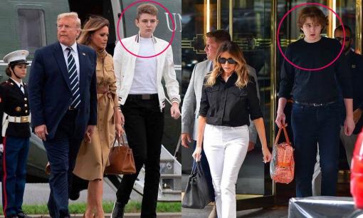 Con trai 17 tuổi của Trump xuất hiện công khai! Chiều cao chính thức là hơn 2 mét, đã béo lên, dễ thương và đẹp trai hơn rất nhiều