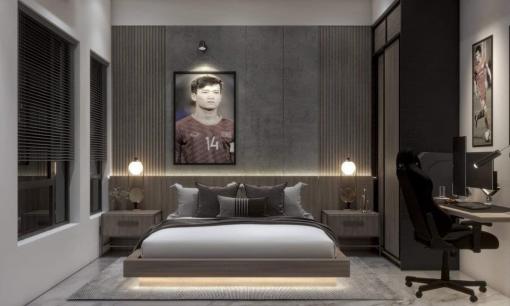 Hé lộ phòng ngủ sang xịn của cầu thủ Hoàng Đức