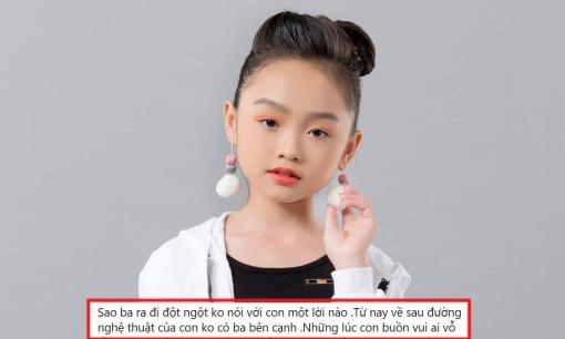 Diễn viên nhí Gia Hân đau lòng khi ba qua đời vào mùa dịch: 'Sao ba ra đi đột ngột không nói với con một lời nào'