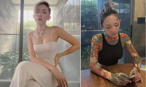 Tóc Tiên gây chú ý với hình xăm kín người, hoá ra đây là hình ảnh của cô trong mắt chồng