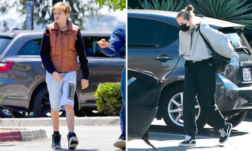 Con gái từng có ý định chuyển giới của Angelina Jolie ngày càng nữ tính, mới 15 tuổi nhưng đã sở hữu đôi chân dài thừa hưởng từ mẹ