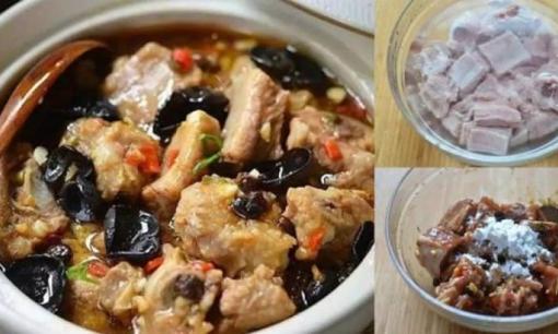 Cho 'mộc nhĩ và sườn heo' vào nồi hấp chín, thơm ngon đến nỗi bạn sẽ không bỏ sót một giọt nước nào