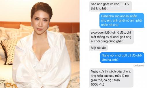 Pha Lê hé lộ đoạn tin nhắn một người nói 'CV giàu sau mùa lũ, cá độ 1 trận golf 500 triệu - 1 tỷ'
