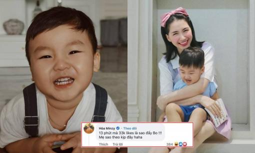 Khoe ảnh 'Vitamin Bo', Hòa Minzy bất ngờ thừa nhận thua con trai vì lý do này?