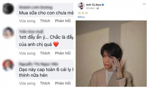  Anh Tú khoe ảnh điển trai kèm kí hiệu đặc biệt, fan rần rần đặt nghi vấn về tiệc đầy tháng của con chung với Diệu Nhi