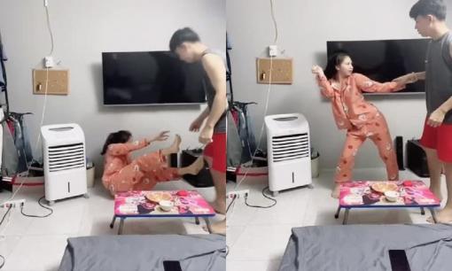 Đu trend Tiktok, chị vợ bỗng giật đùng đùng khiến anh chồng thất kinh