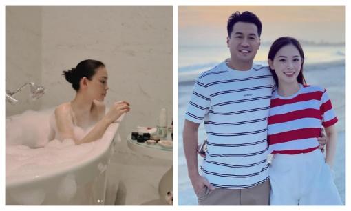 Linh Rin hiếm hoi khoe ảnh tắm bồn gợi cảm, em chồng Hà Tăng phản ứng thế nào?
