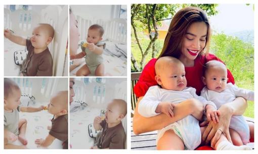 Đã qua thời cào mặt giành đồ, Lisa bất ngờ dịu dàng nhường thức ăn cho em trai Leon