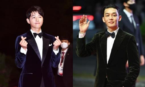 Thảm đỏ LHP Busan 2021: Song Joong Ki xuất hiện với visual đỉnh cao, 'đụng độ' bạn thân của vợ cũ Song Hye Kyo