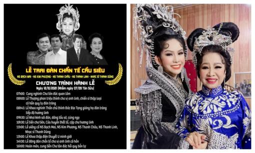 Bình Tinh tổ chức lễ cầu siêu cho mẹ ruột, dì và cậu đã qua đời chỉ trong một tháng giữa dịch Covid-19 hoành hành