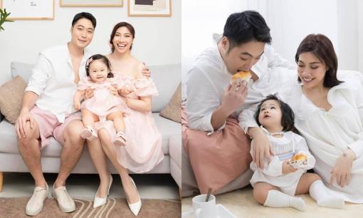 Pha Lê khoe loạt ảnh hạnh phúc bên chồng Hàn Quốc mừng sinh nhật con gái tròn 1 tuổi