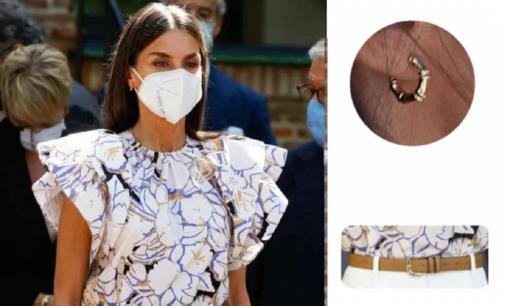 Hoàng hậu của Tây Ban Nha có gu thẩm mỹ cao 'bất khả chiến bại', mặc áo sơ mi in họa tiết và quần ống suông rất đẹp, quả thực khiến nhà vua phải si mê