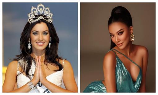 Từng bị chê tiếng Anh dở, Á hậu Kim Duyên gây bất ngờ với màn tương tác cùng Hoa hậu Hoàn vũ 2005