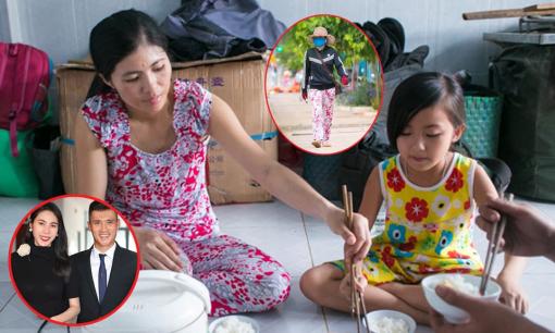 Giàu có như Công Vinh, nhưng chị ruột đi bán vé số dạo và cuộc sống khó khăn bên con gái