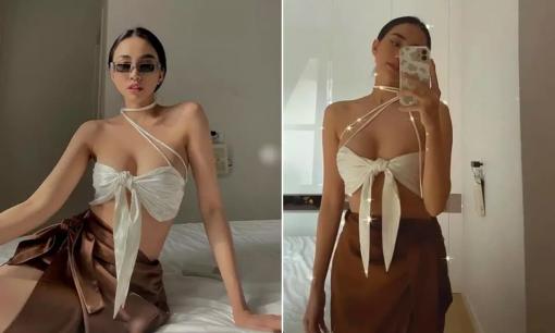 Diện áo bé tí như sắp tụt, Thiên Nga The Face bị soi lộ điểm 'chí mạng' ở vòng một trông kém duyên