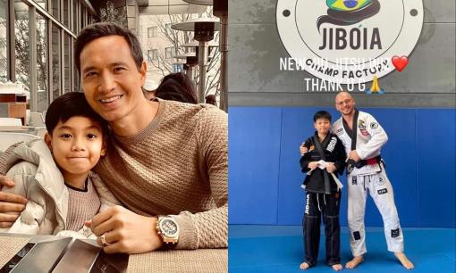 Chăm con kĩ như Kim Lý: Ngoài việc giáo dục kiến thức phổ thông còn đưa Subeo đi học võ để tự vệ 