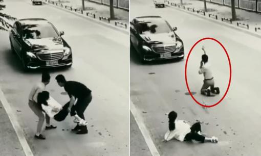 Vợ bầu bất ngờ chuyển dạ giữa đường, người chồng có hành động khiến tất cả phải xúc động